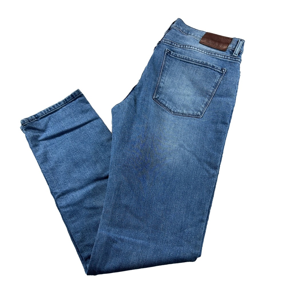 Mott & Bow Slim Jeans Mens 34x34 Blue Medium Wash Stretch Denim